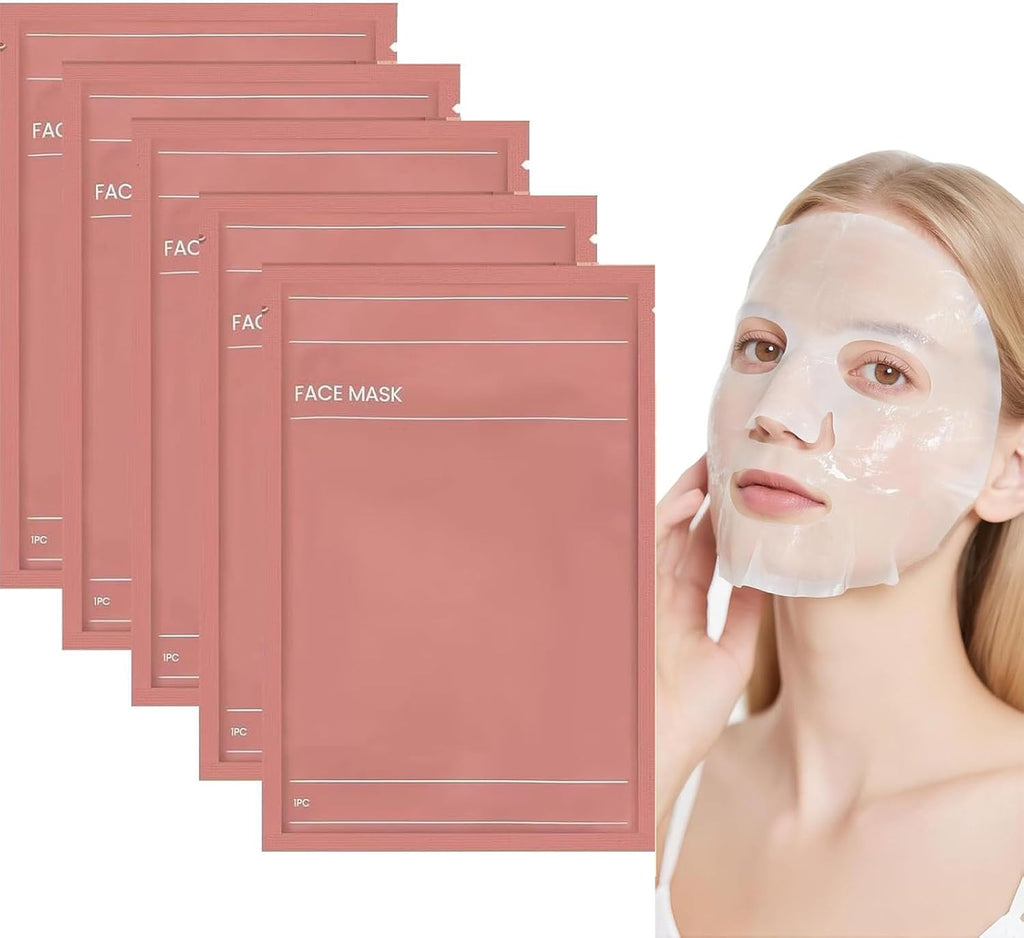 5 Pièces Bio-Collagen Real Deep Mask, Masque Collagene Visage Korean, Soins Pour Le Visage, Resserrement Des Pores, Traitement Des Rides